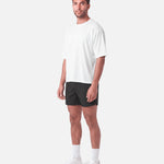 Boxy Tee White - three-quarter view - Blanklines