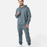 Mens Flux Oversize Hoodie Xanadu Grey