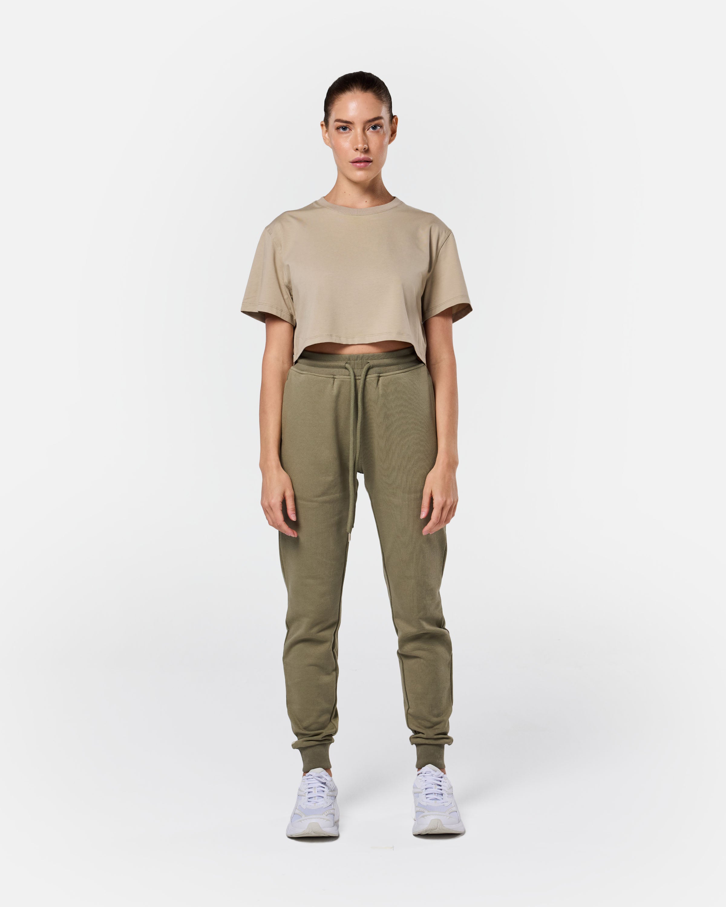 Womens Supreme Sweat Pants Khaki