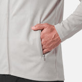 Mens Endurance Full Zip Jacket White Sand - zip pocket detail - Blanklines