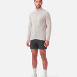 Mens Endurance Full Zip Jacket White Sand - three-quarter view - Blanklines