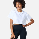 Self Love Cropped Tee White