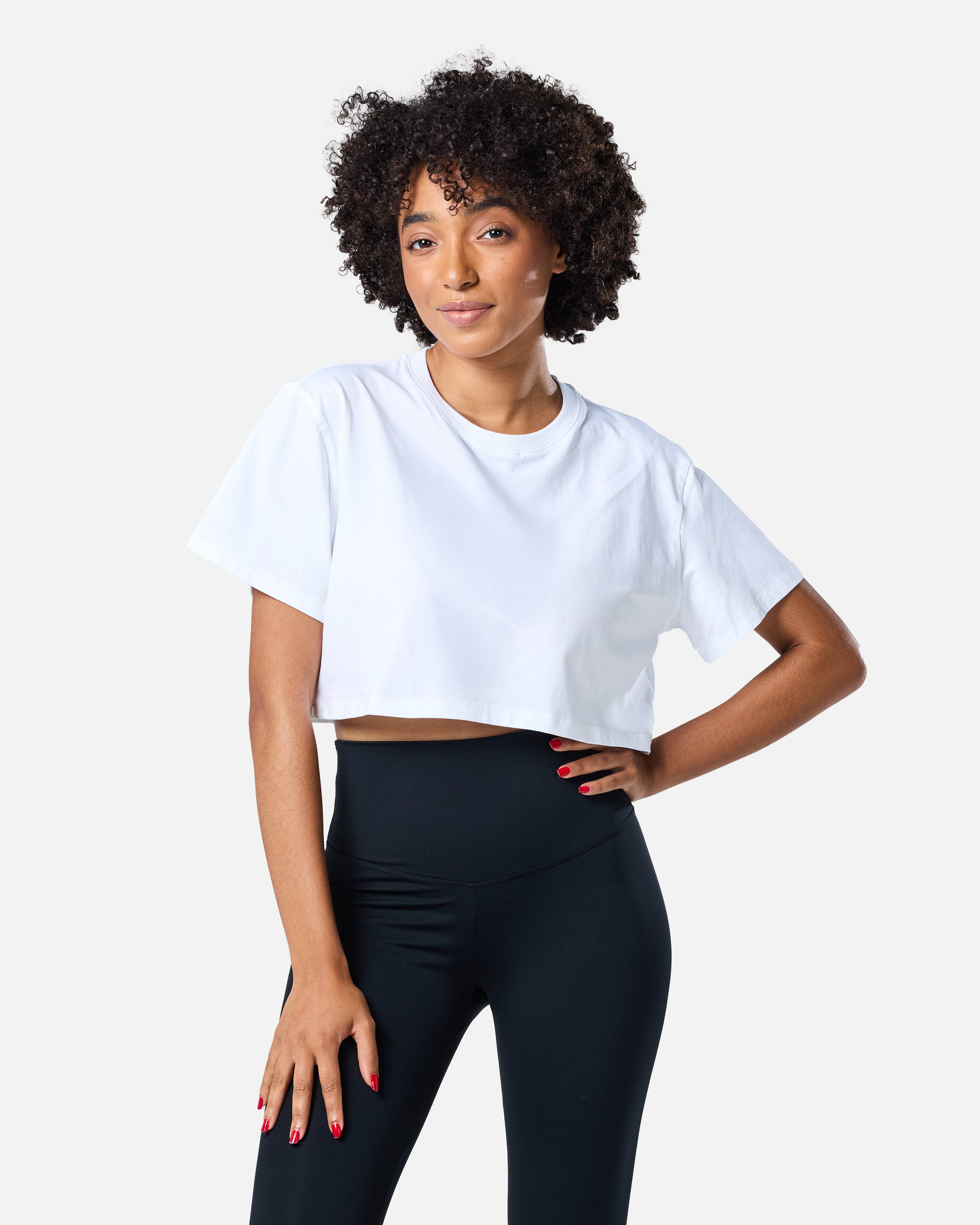 Self Love Cropped Tee White