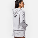 Womens Flux Oversize Hoodie Light Grey