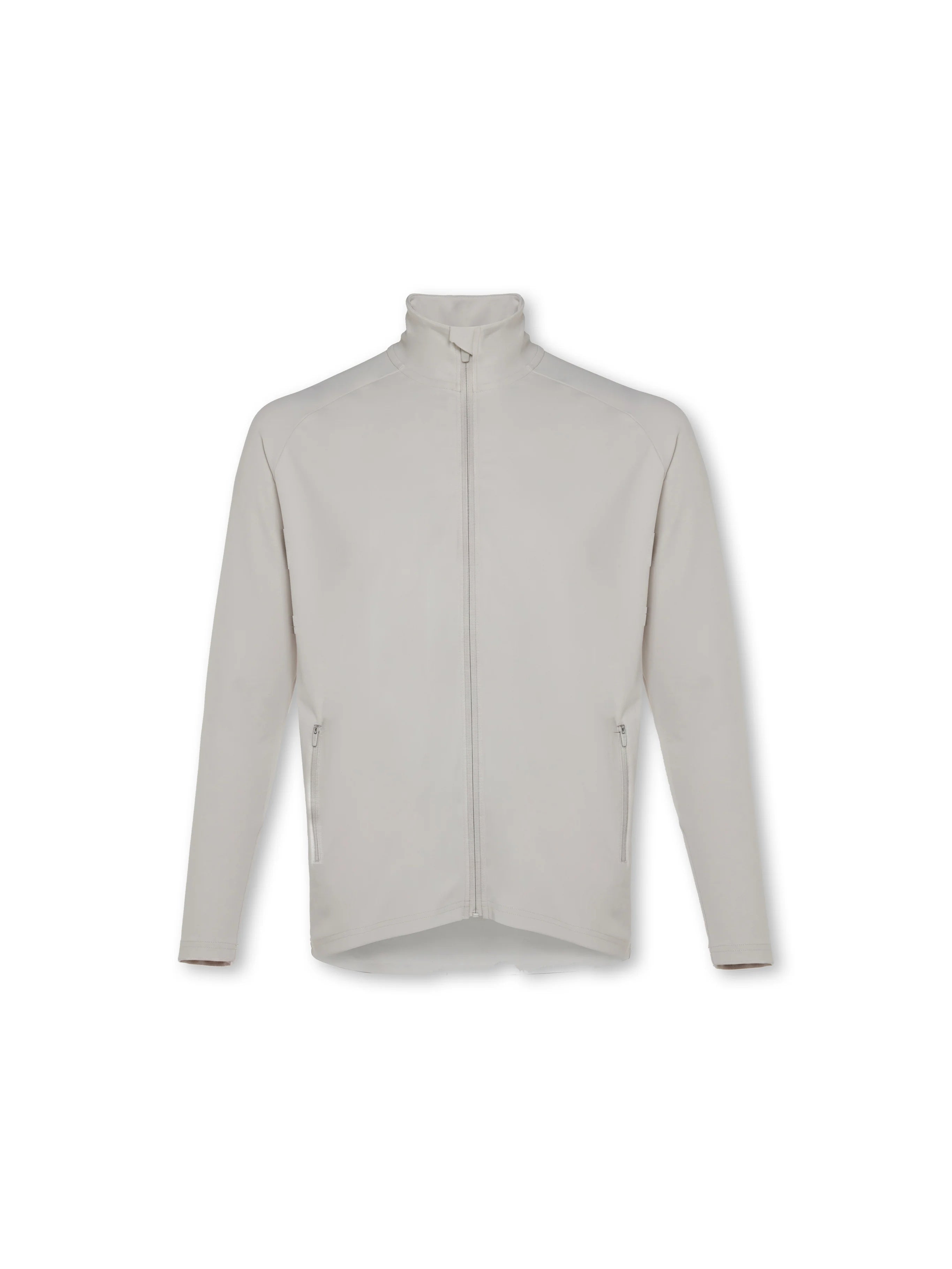 Mens Endurance Full Zip Jacket White Sand - front packshot - Blanklines