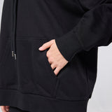 Womens Flux Oversize Hoodie Black