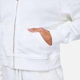 Epic Cropped Zip Hoodie Off-White