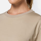 Self Love Cropped Tee Soft Khaki