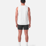 Core Mesh Tank White - back view - Blanklines