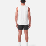 Core Mesh Tank White - back view - Blanklines