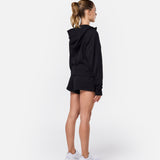 Epic Cropped Zip Hoodie Black