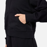 Epic Cropped Zip Hoodie Black