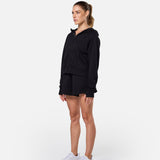 Epic Cropped Zip Hoodie Black