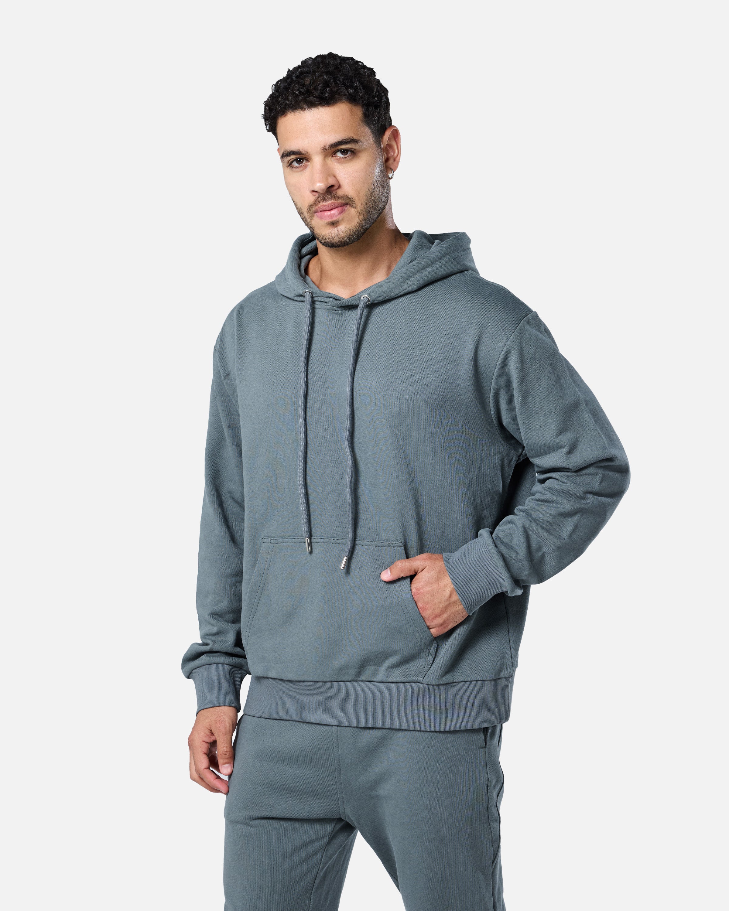 Mens Flux Oversize Hoodie Xanadu Grey