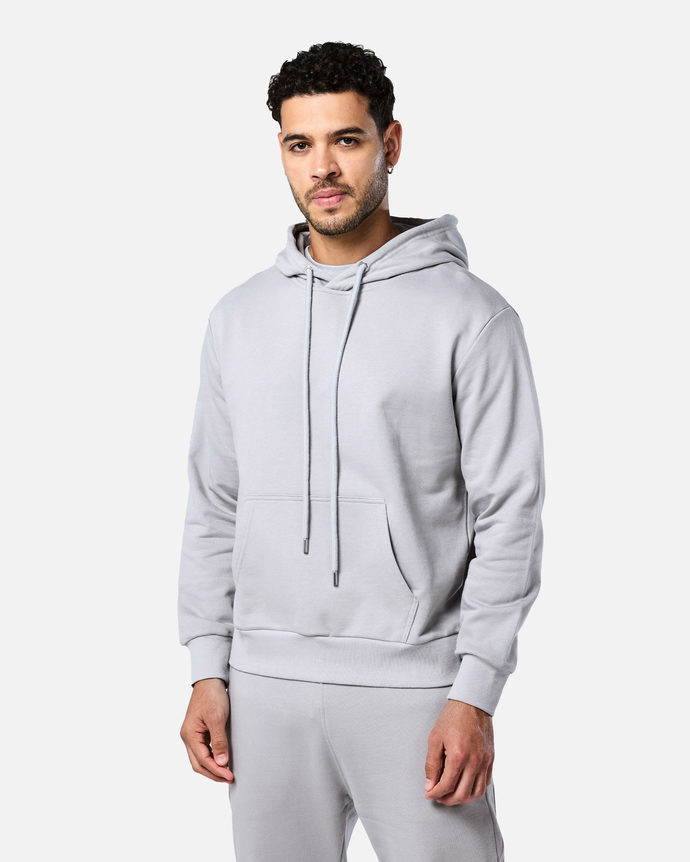 Mens Flux Oversize Hoodie Light Grey
