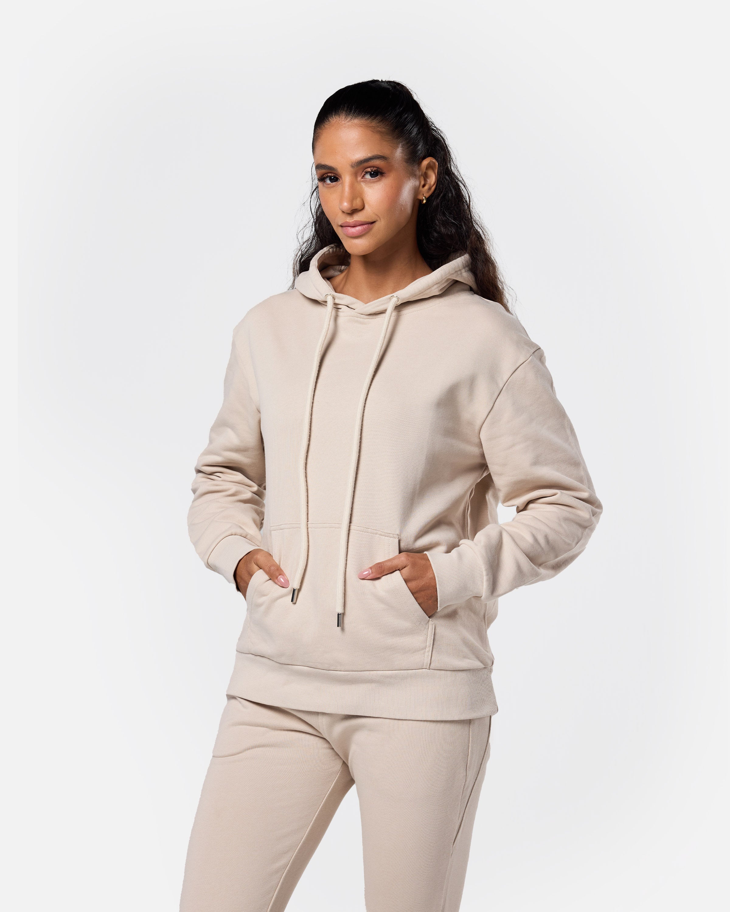 Womens Flux Oversize Hoodie Oatmeal