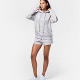 Womens Flux Oversize Hoodie Light Grey