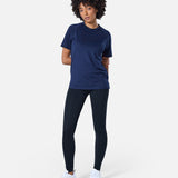Womens Reset Raglan Performance Tee Navy