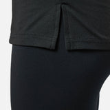 Womens Reset Raglan Performance Tee Black