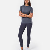 Womens Reset Raglan Performance Tee Storm Grey
