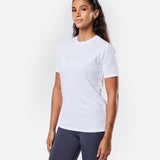 Womens Reset Raglan Performance Tee White