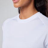 Womens Reset Raglan Performance Tee White