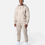 Mens Reset Oversized Zip Hoodie Oatmeal