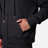 Mens Reset Oversized Zip Hoodie Black
