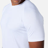Mens Reset Raglan Performance Tee White