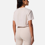 Self Love Cropped Tee Oatmeal