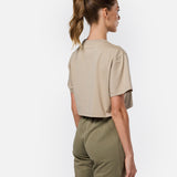Self Love Cropped Tee Soft Khaki