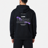 Mens Flux Oversize Hoodie Black | Life In My Own Hand by Henry Dunn