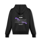 Mens Flux Oversize Hoodie Black | Life In My Own Hand by Henry Dunn
