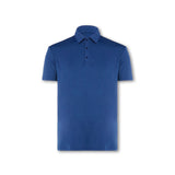 Mens Elemental Button Up Performance Polo Navy