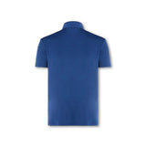 Mens Elemental Button Up Performance Polo Navy