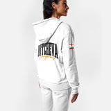 Dakota Ditcheva Womens Oversized Zip Hoodie Off-White