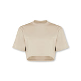 Self Love Cropped Tee Soft Khaki