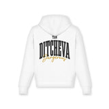 Dakota Ditcheva Womens Oversized Zip Hoodie Off-White