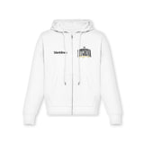 Dakota Ditcheva Womens Oversized Zip Hoodie Off-White