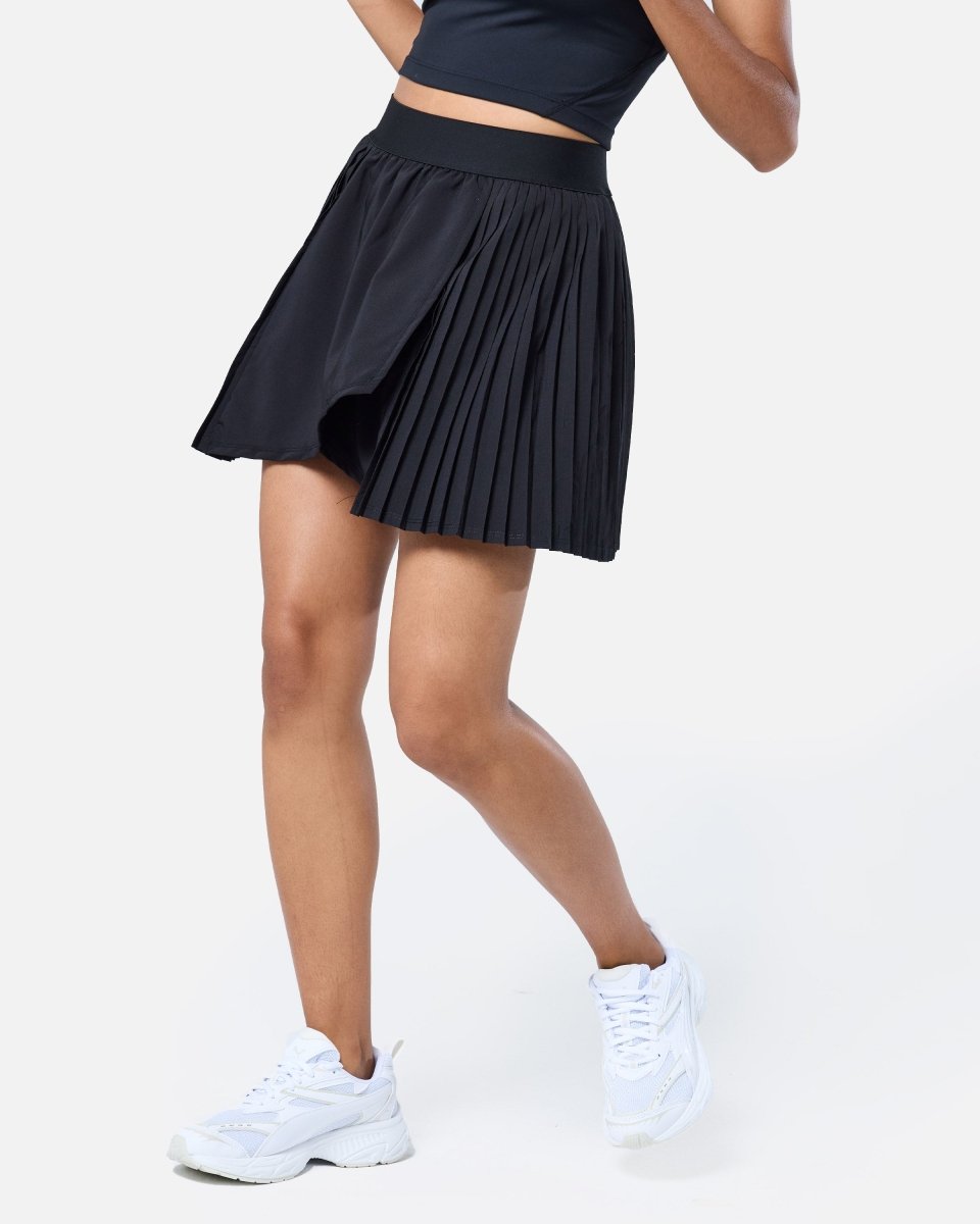 A - Game Tennis Skirt Black - Blanklines