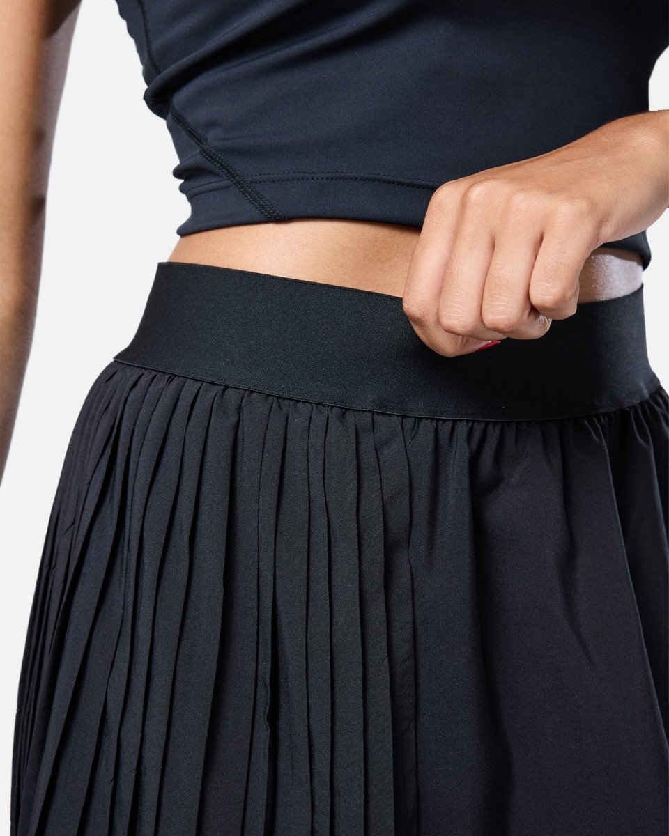 A - Game Tennis Skirt Black - Blanklines