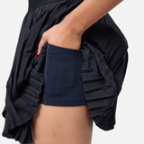 A - Game Tennis Skirt Black - Blanklines