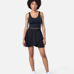 A - Game Tennis Skirt Black - Blanklines