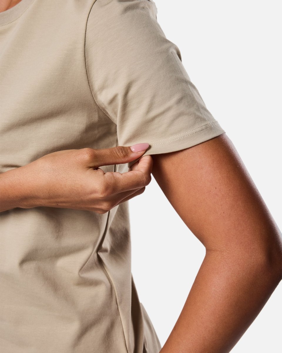 All Day Tee Soft Khaki - Blanklines