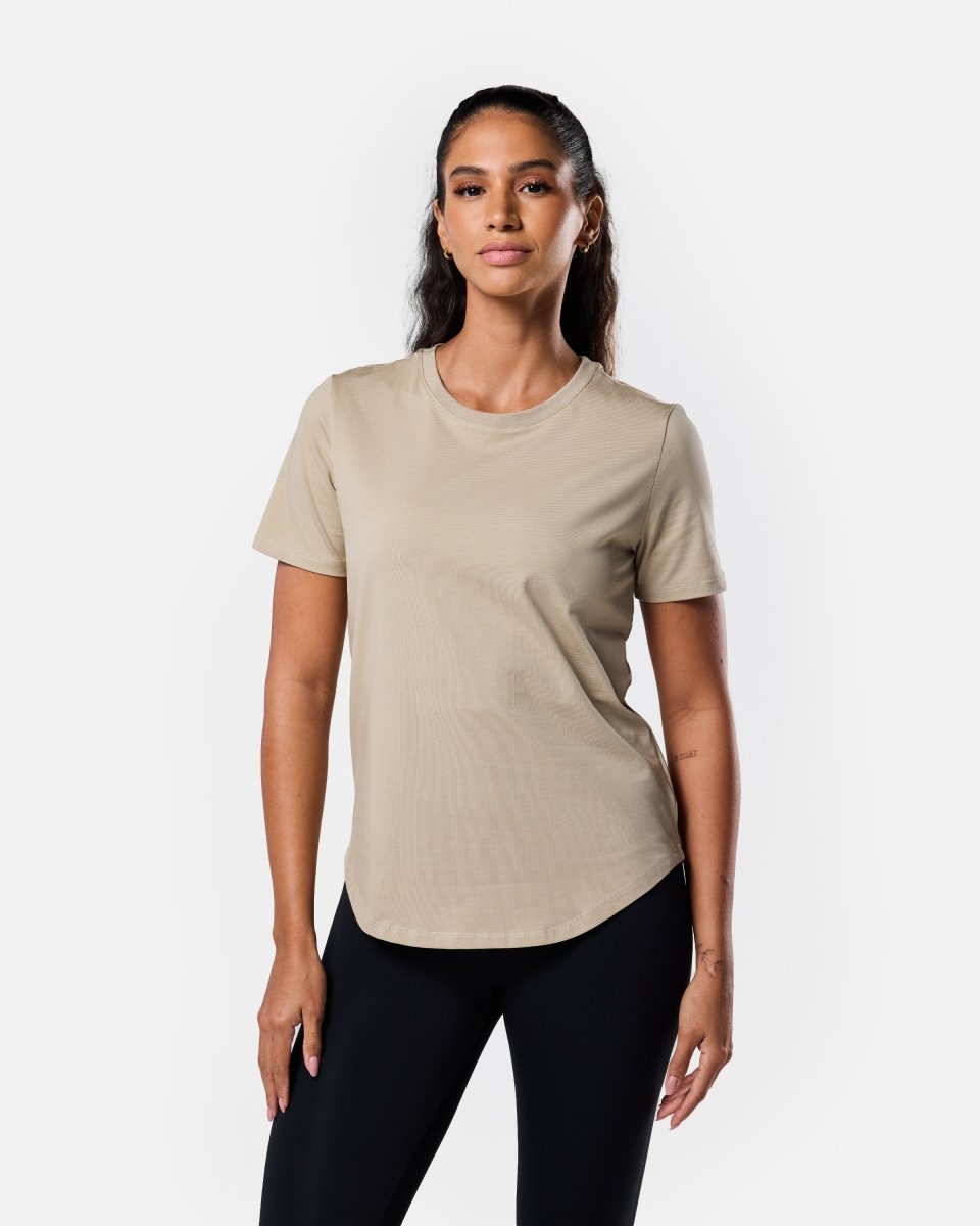 All Day Tee Soft Khaki - Blanklines
