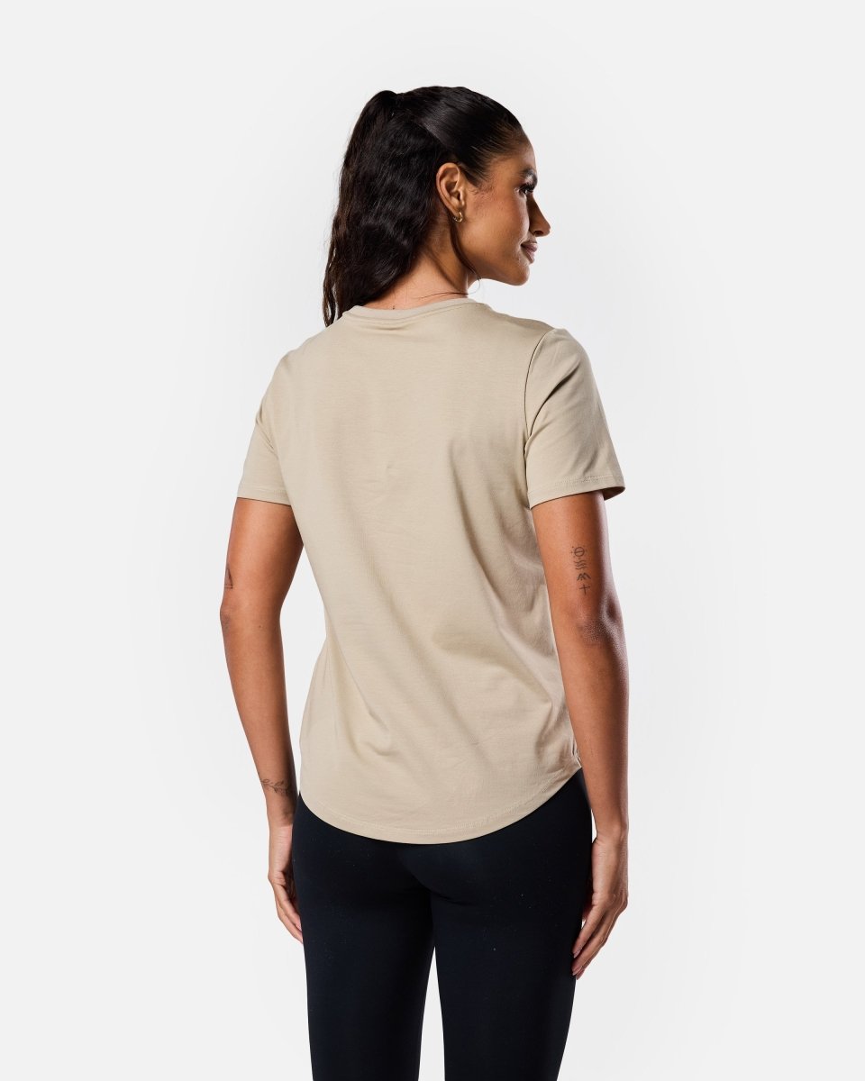 All Day Tee Soft Khaki - Blanklines