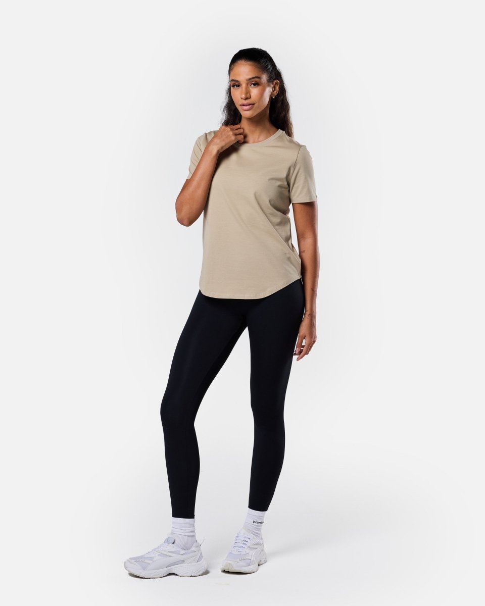 All Day Tee Soft Khaki - Blanklines