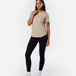 All Day Tee Soft Khaki - Blanklines