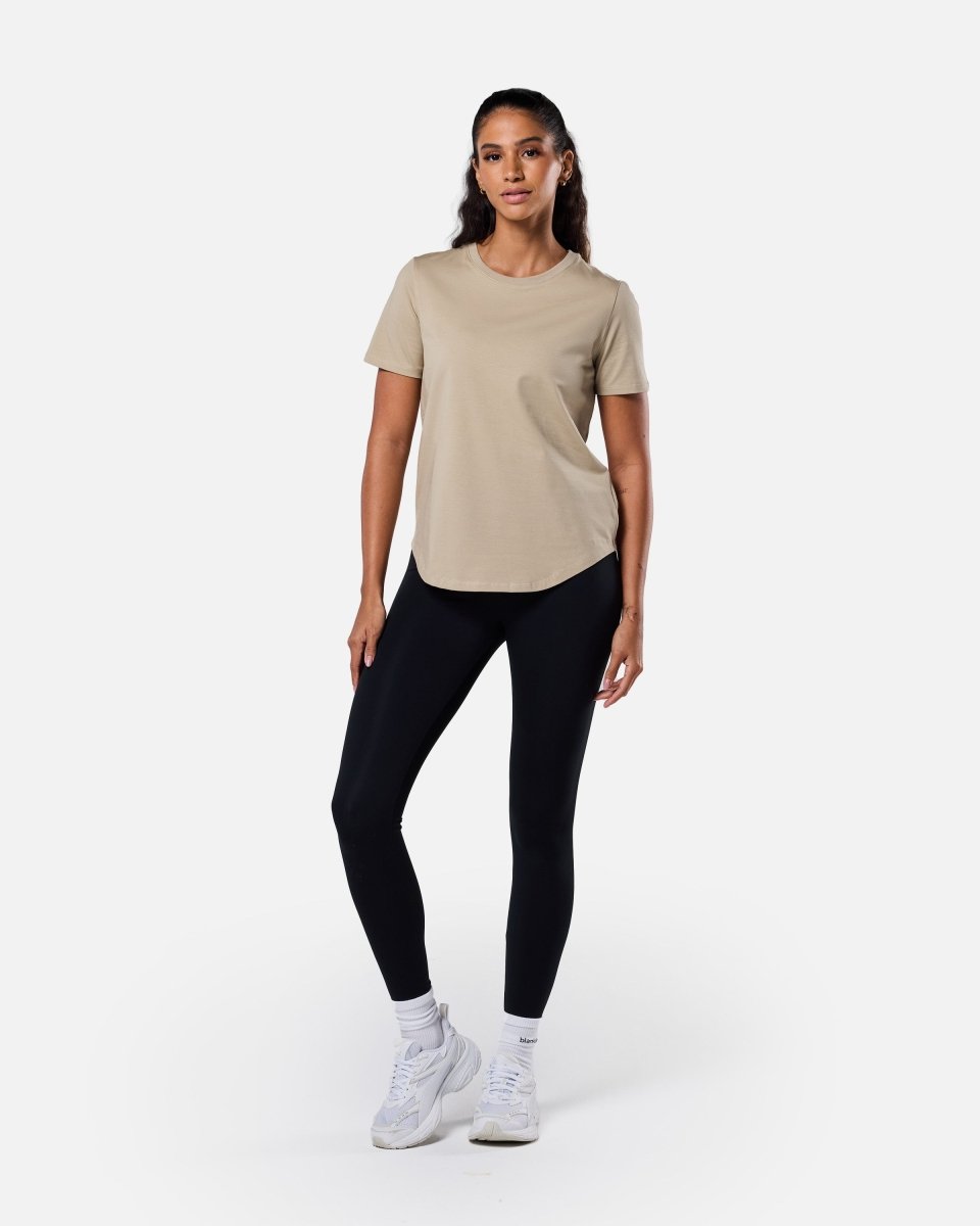 All Day Tee Soft Khaki - Blanklines