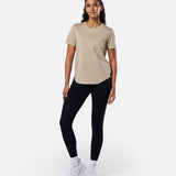 All Day Tee Soft Khaki - Blanklines